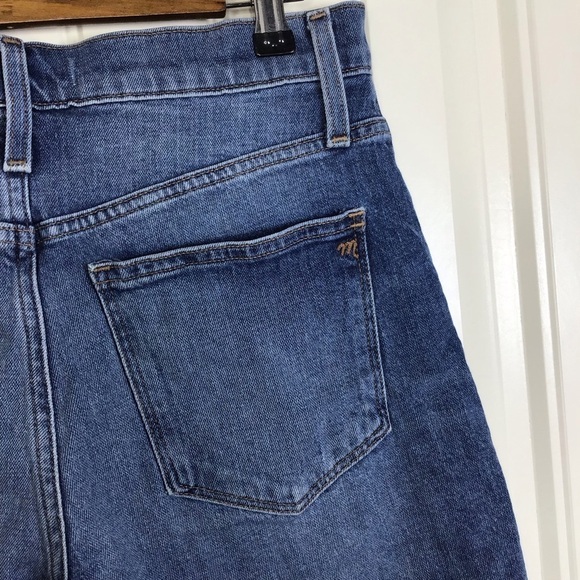 Madewell High-Rise Denim Shorts in Burke Wash: Button-Front Edition Size 27. - Picture 6 of 10